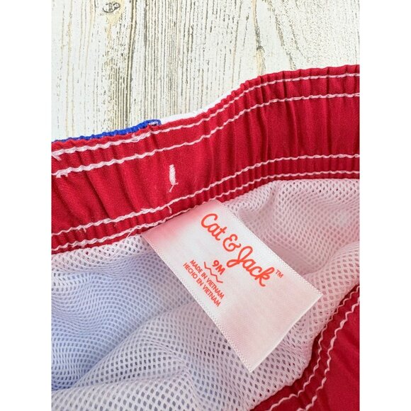 Cat & Jack Baby Boys 9 M Swimsuit Lot of 2 Trunks Rash Guard Swim - Picture 7 of 11
